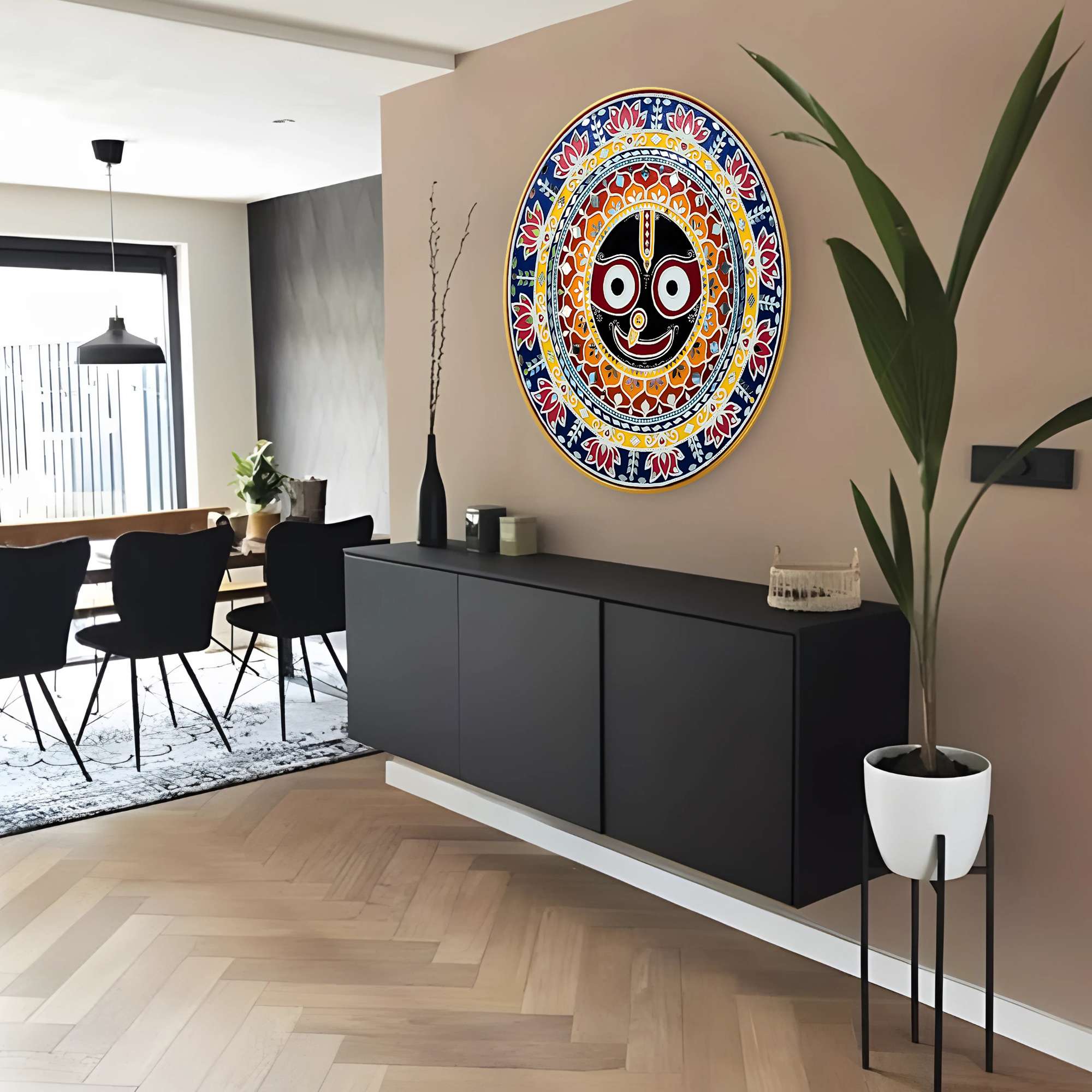 Round Wall Painting - Image 5